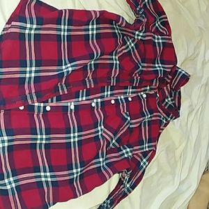 A flowy like flannel that is colorful